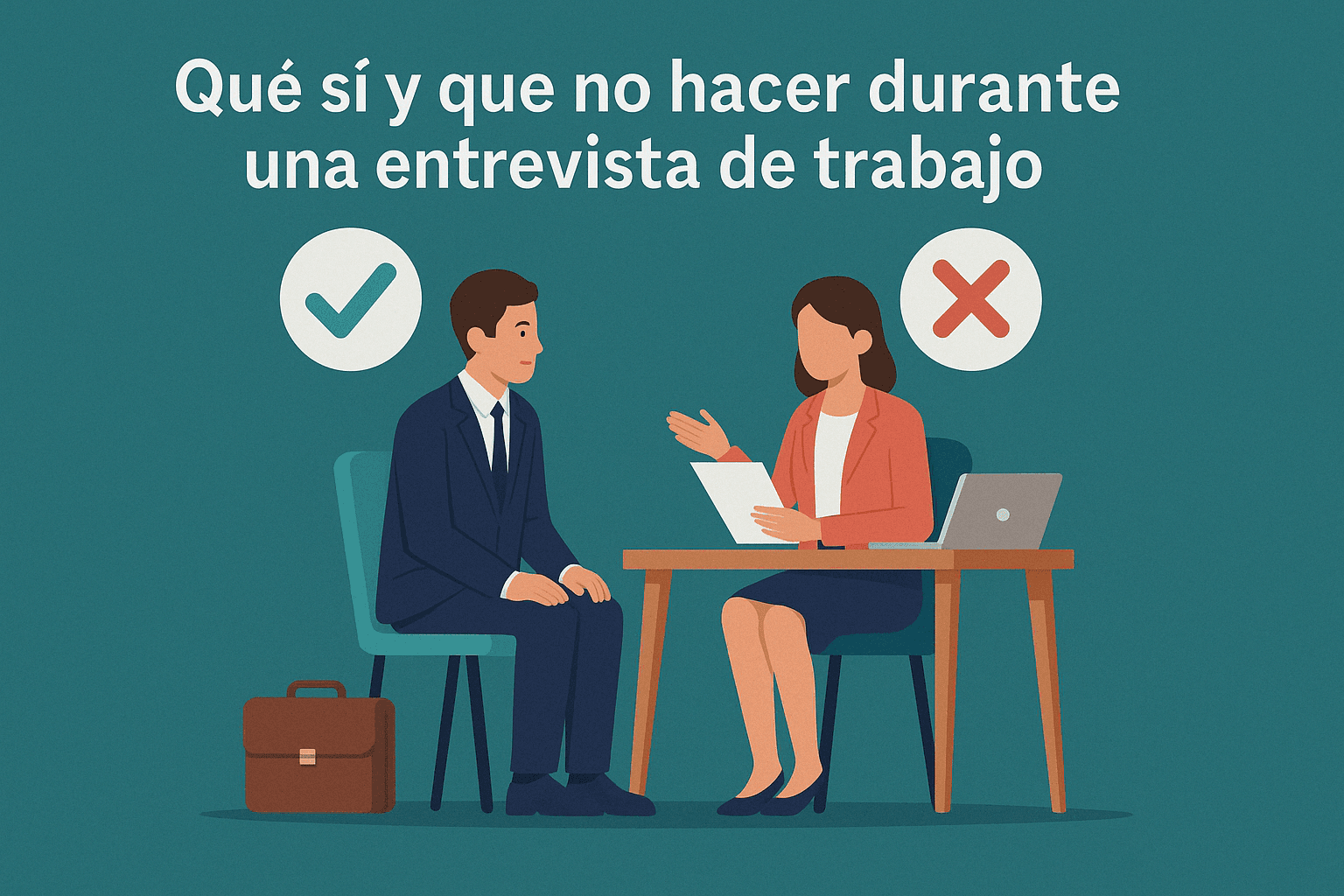 Qué sí y qué no hacer durante una entrevista de trabajo