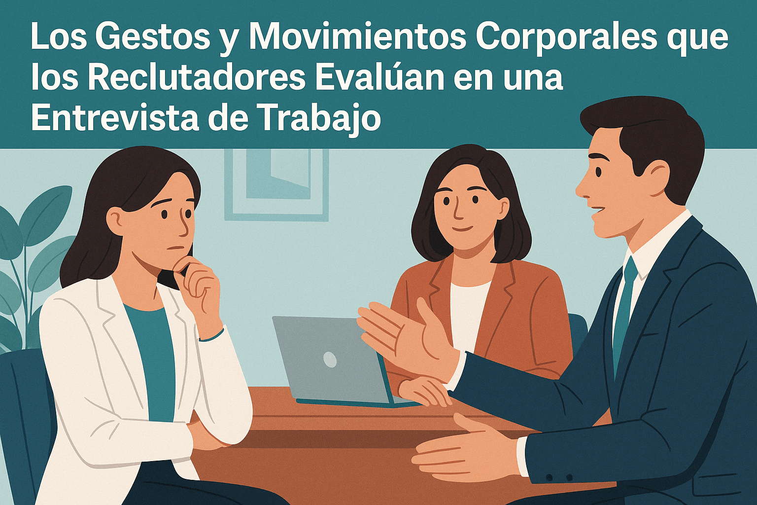 Los Gestos y Movimientos Corporales que los Reclutadores Evalúan en una Entrevista de Trabajo