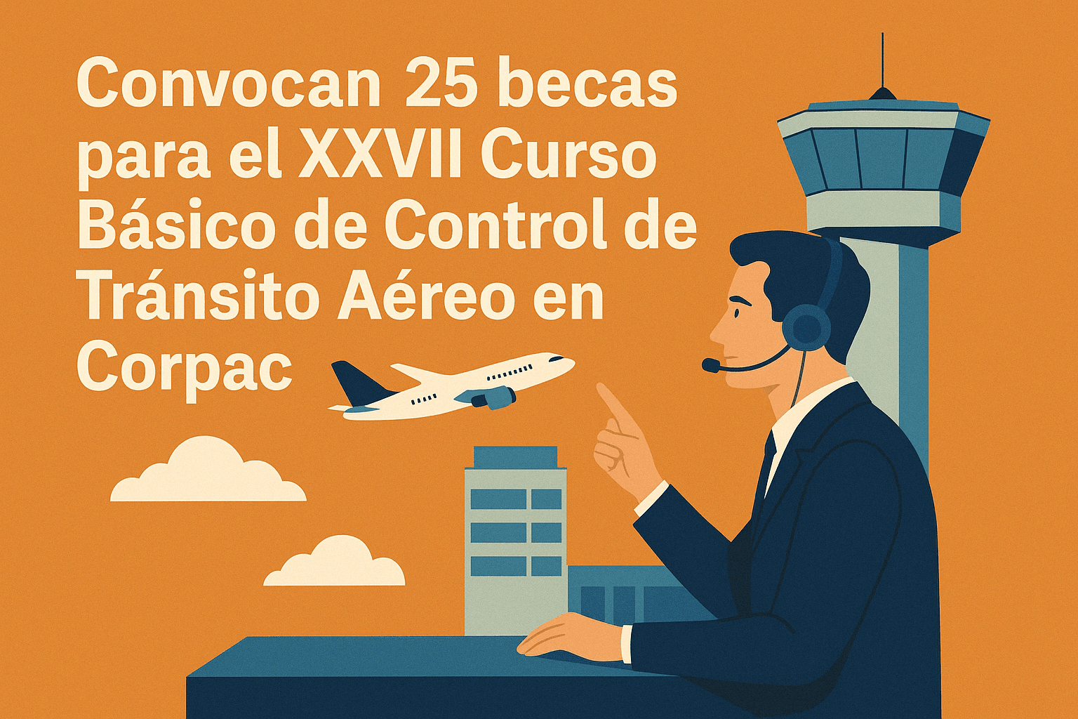 Convocan 25 becas para el XXVII Curso Básico de Control de Tránsito Aéreo en Corpac